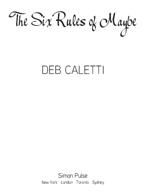 Cover image for book The Six Rules of Maybe
