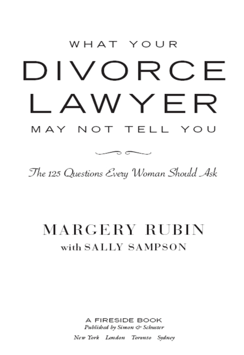 Cover image for book What Your Divorce Lawyer May Not Tell You