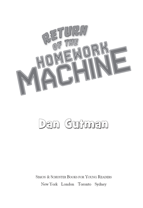 Cover image for book Return of the Homework Machine