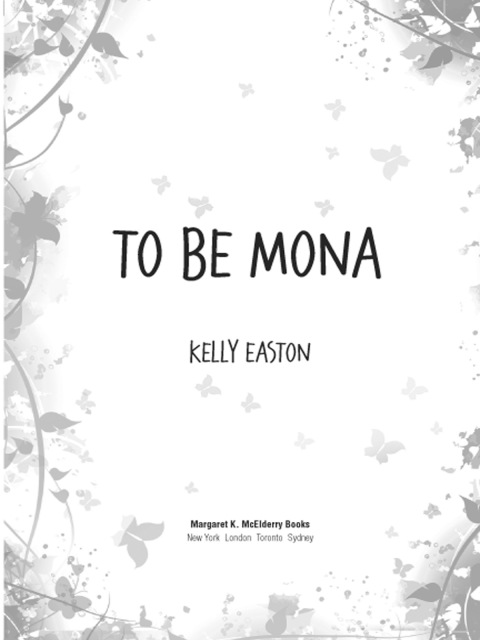 Cover image for book To Be Mona