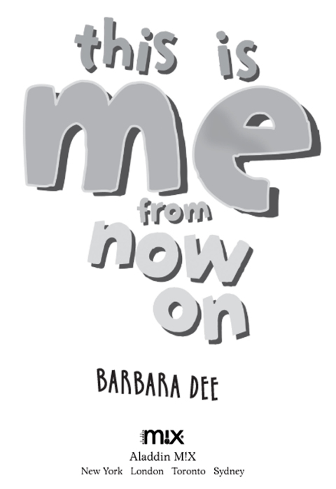 Cover image for book This Is Me From Now On