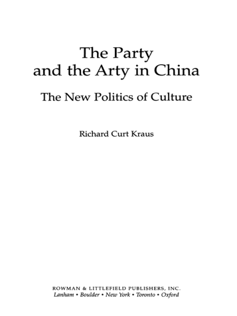 Cover image for book The Party and the Arty in China