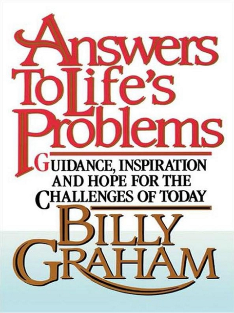 Cover image for book Answers to Life's Problems