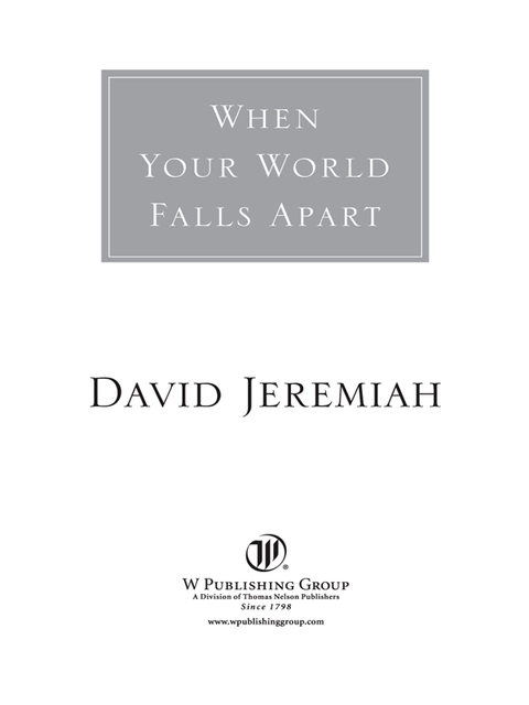Cover image for book When Your World Falls Apart