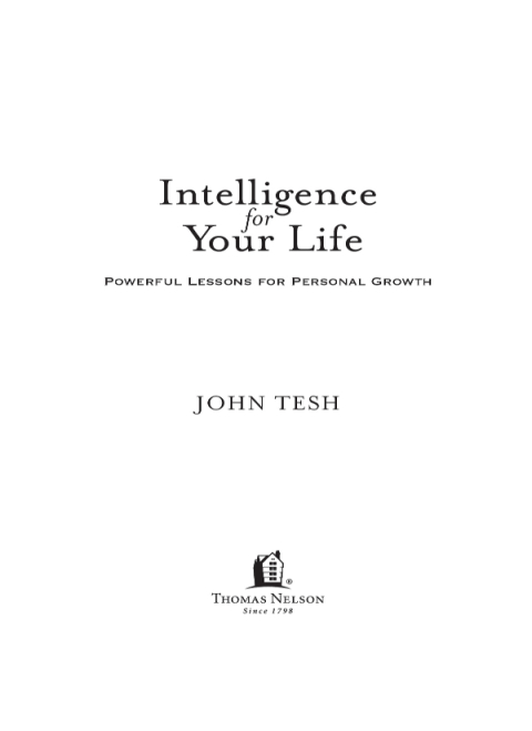 Cover image for book Intelligence for Your Life