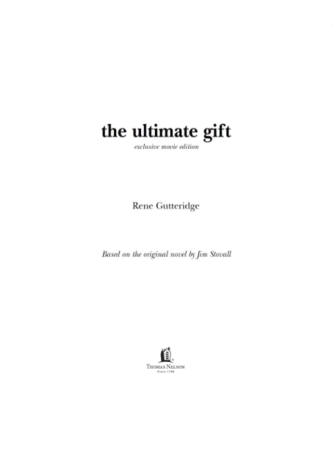 Cover image for book The Ultimate Gift