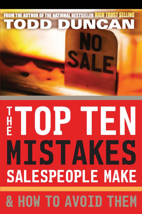 Cover image for book The Top Ten Mistakes Salespeople Make and   How to Avoid Them