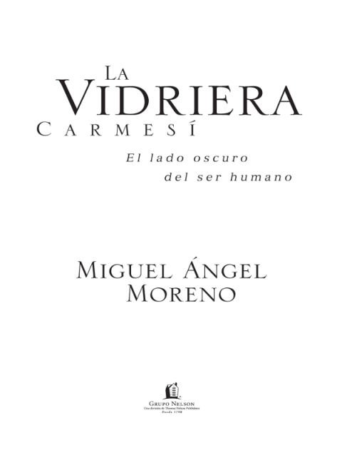 Cover image for book La vidriera carmesí