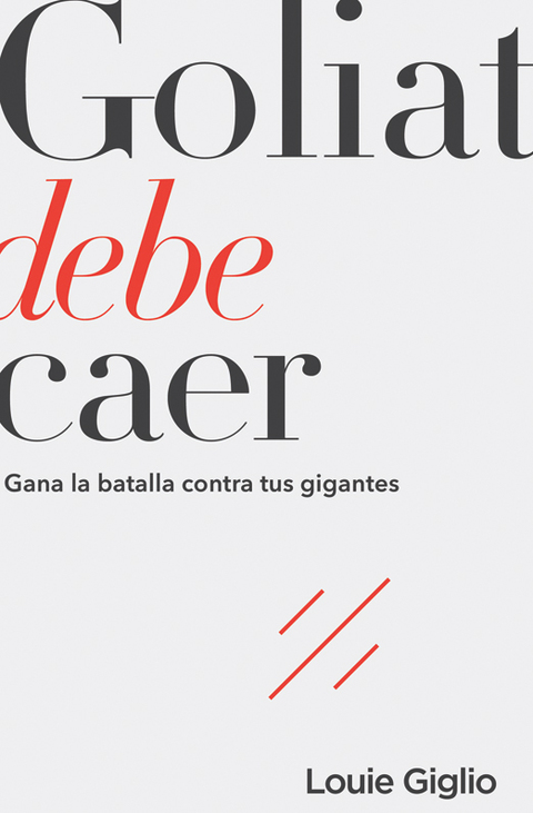 Cover image for book Goliat debe caer