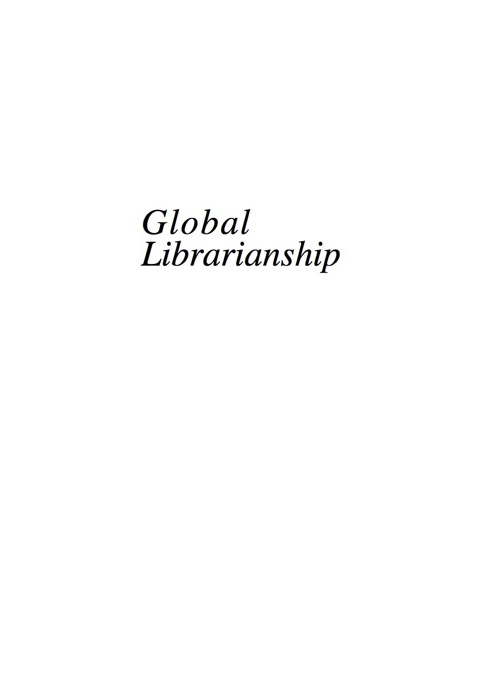 Cover image for book Global Librarianship