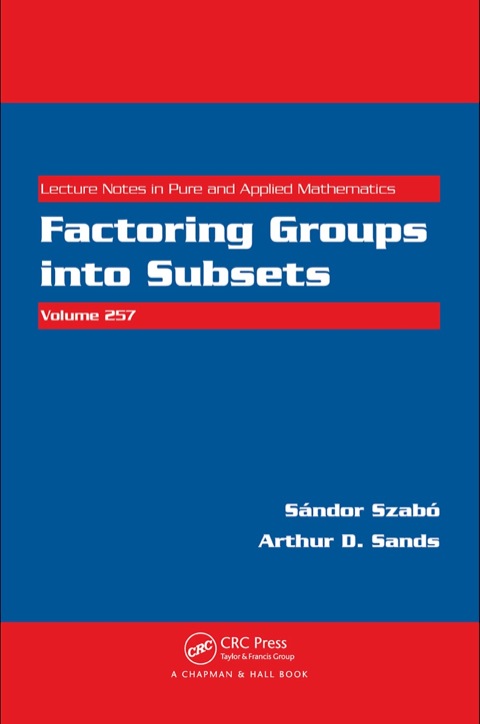 Cover image for book Factoring Groups into Subsets