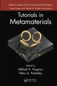 Titelbild: Tutorials in Metamaterials 1st edition 9781420092189