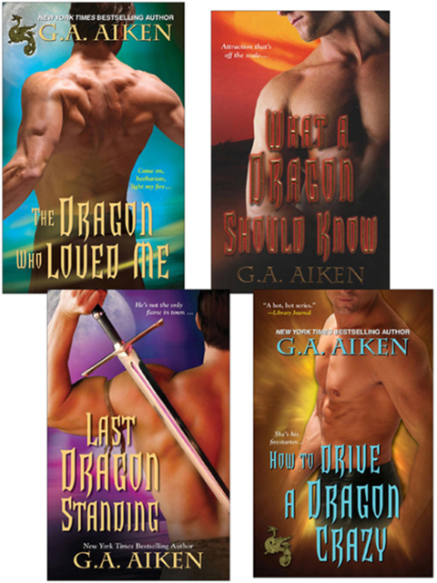 Cover image for book G.A. Aiken Dragon Bundle: The Dragon Who Loved Me, What a Dragon Should Know, Last Dragon Standing & How to Drive a Dragon Crazy