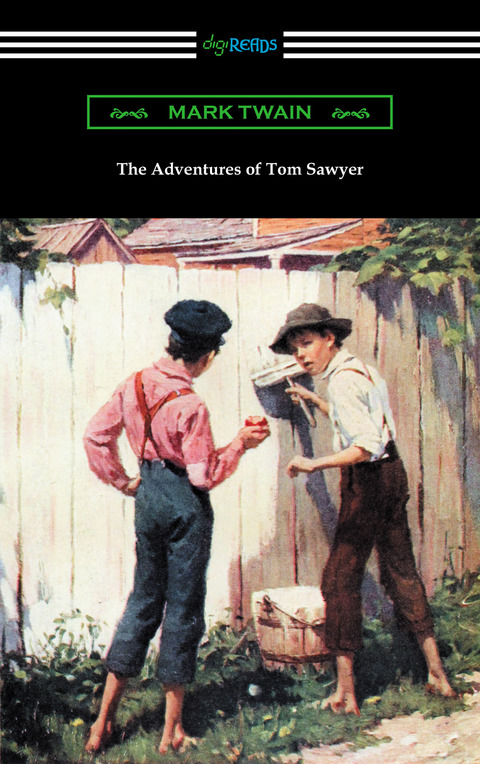 Cover image for book The Adventures of Tom Sawyer (Illustrated by Worth Brehm with Introductions by Percy Holmes Boynton and Bertha Evans Ward)