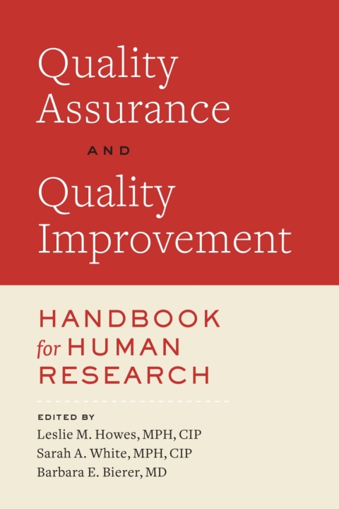 Cover image for book Quality Assurance and Quality Improvement Handbook for Human Research