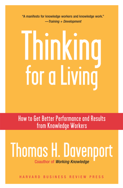 Cover image for book Thinking for a Living
