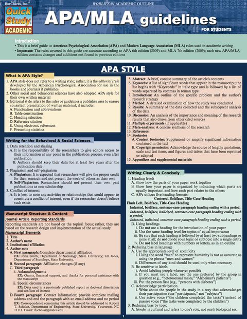 Cover image for book Apa/Mla Guidelines