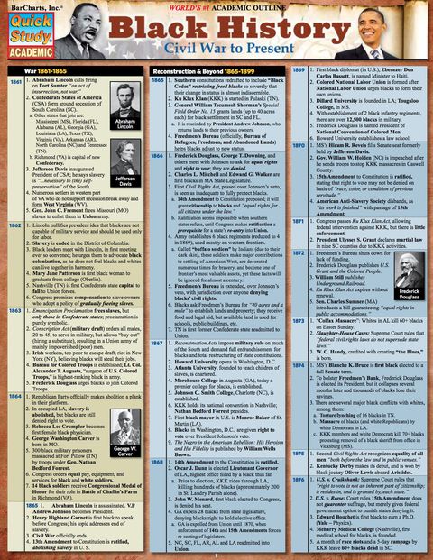 Cover image for book Black History: Civil War To Present