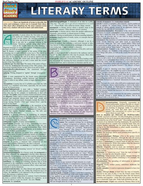 Cover image for book Literary Terms
