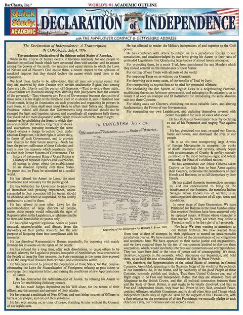 Cover image for book Declaration of Independence
