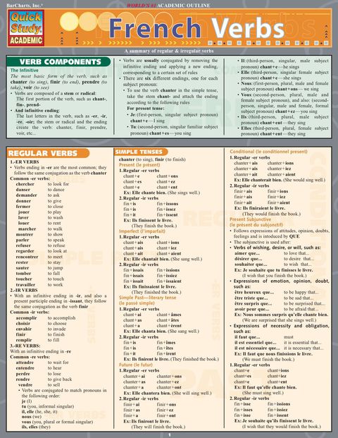 Cover image for book French Verbs
