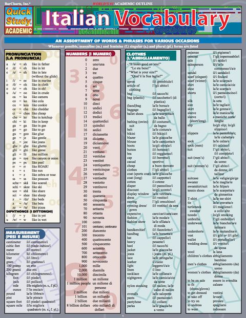 Cover image for book Italian Vocabulary