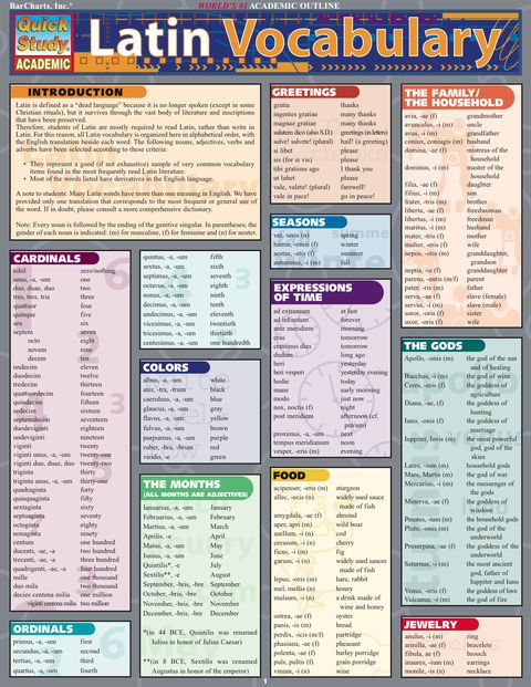 Cover image for book Latin Vocabulary