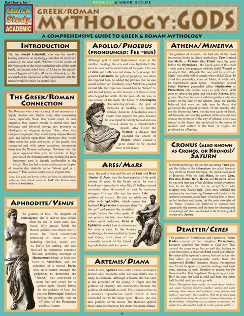 Cover image for book Mythology: Greek/Roman Gods