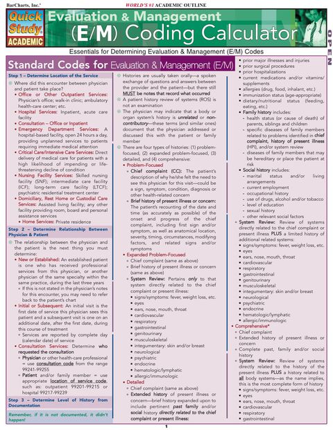 Cover image for book Evaluation & Management (E/M)Coding Calculator