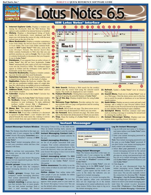 Cover image for book Lotus Notes 6.5