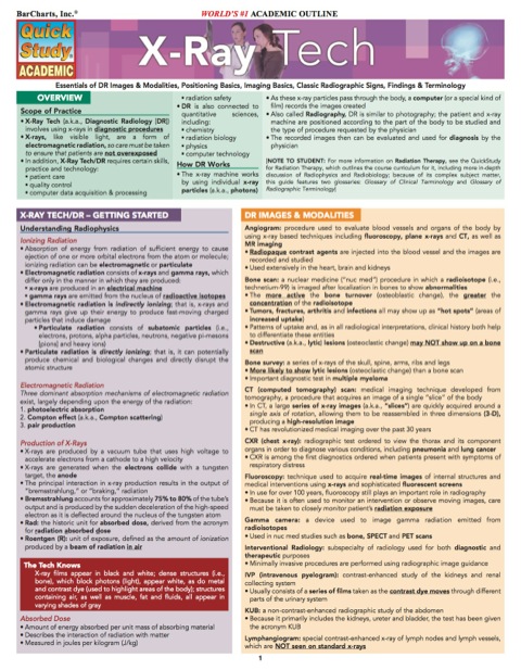 Cover image for book X-RAY TECH REFERENCE GUIDE