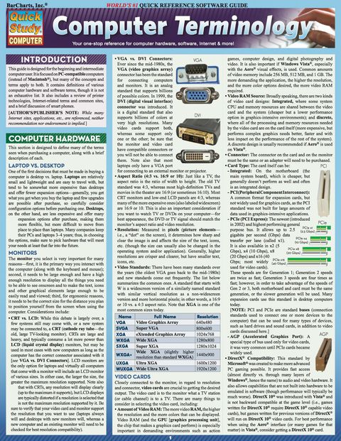 Cover image for book Computer Terminology