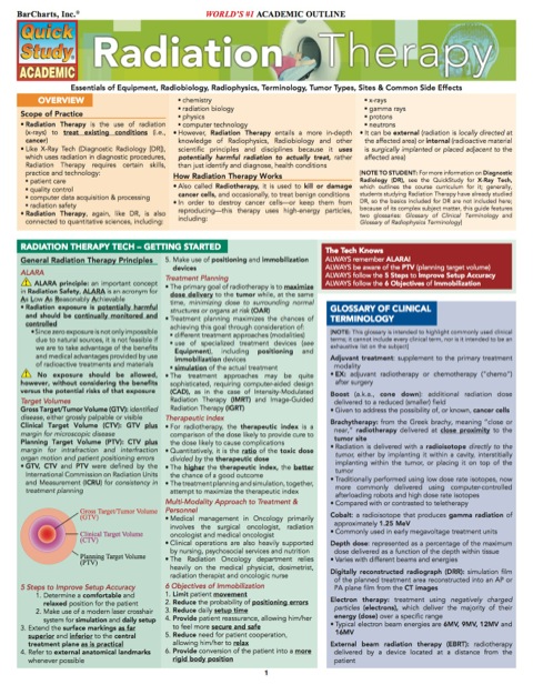 Cover image for book RADIATION THERAPY REFERENCE GUIDE