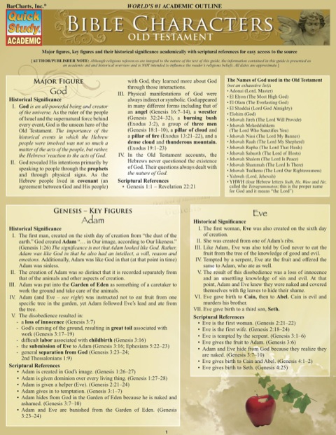 Cover image for book BIBLE CHARACTERS:OLD TESTAMENT STUDY GUIDE