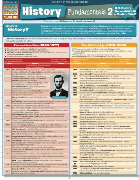 Cover image for book HISTORY FUNDAMENTALS 2 STUDY GUIDE