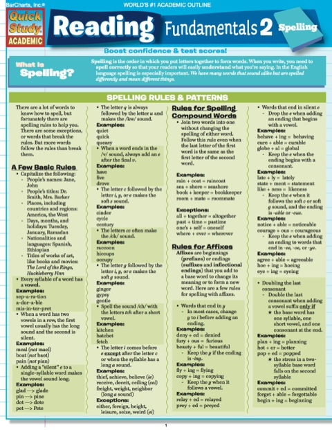 Cover image for book READING FUNDAMENTALS 2 STUDY GUIDE