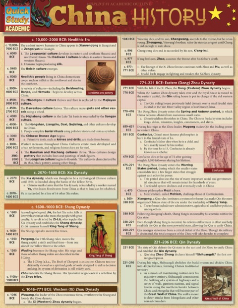 Cover image for book CHINA: HISTORY STUDY GUIDE