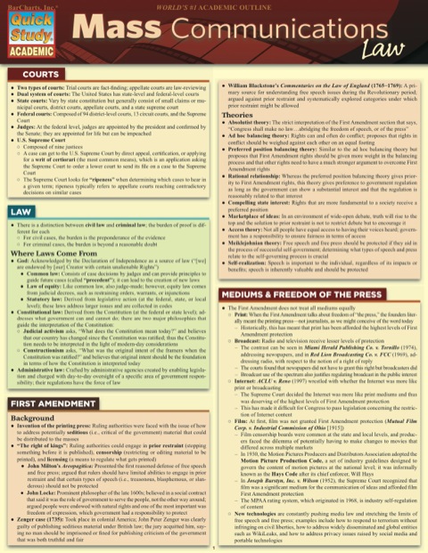 Mass Communication Law