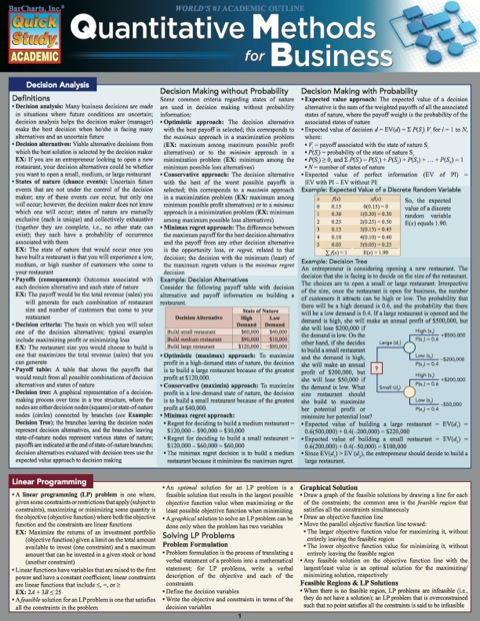 Quantitative Business