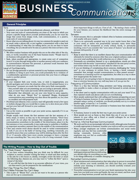 Cover image for book QuickStudy - Business Communication