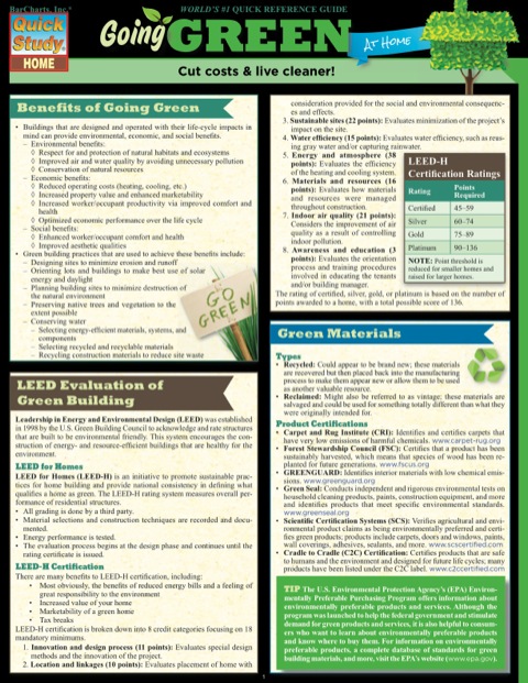 Cover image for book GOING GREEN REFERENCE GUIDE