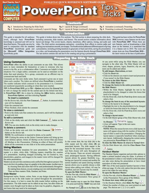 Cover image for book POWERPOINT TIPS & TRICKS REFERENCE GUIDE