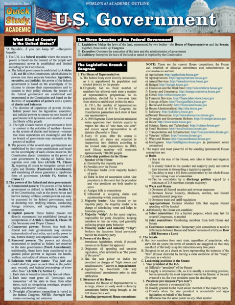 U.S. Government (Quick Study Academic)