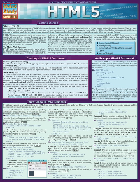 Cover image for book QUICKSTUDY-HTML5