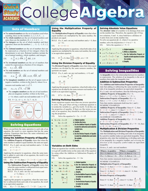 Cover image for book College Algebra