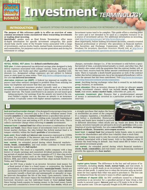 Cover image for book Investment Terminology