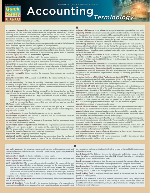 Accounting Terminology