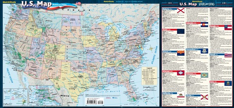 Cover image for book U.S. Map: States & Cities Guide