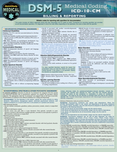 Cover image for book DSM 5 Medical Coding: a QuickStudy Reference Tool