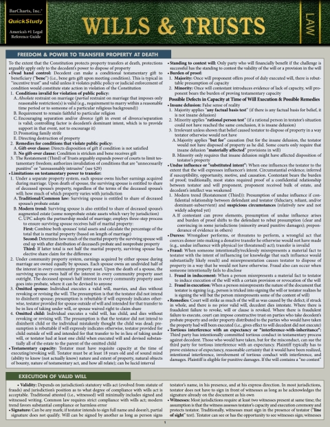 Cover image for book Wills & Trusts: a QuickStudy Law Reference & BAR Exam Study Eguide